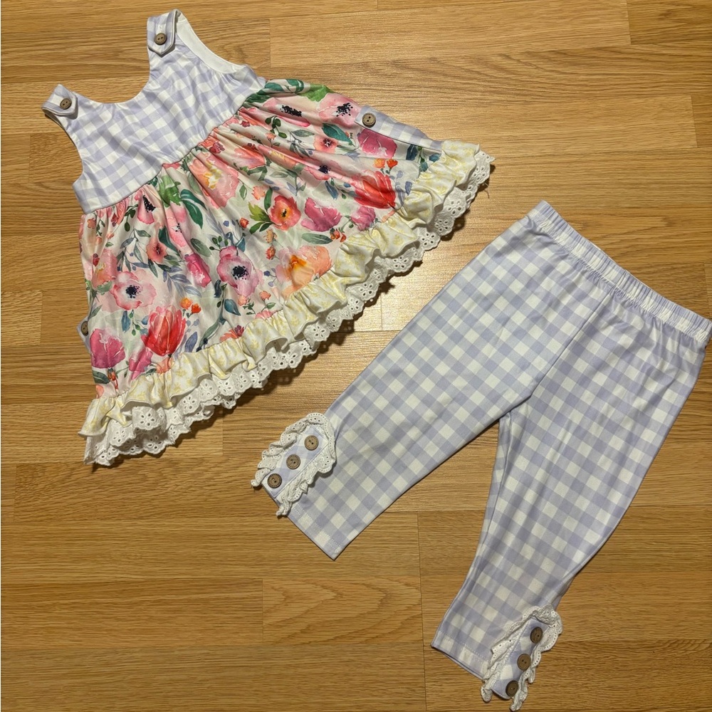 “Cheeky Plum” 2pc set size 4T